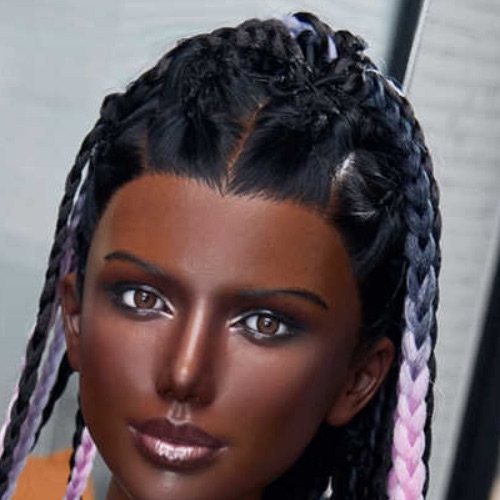 Implanted Synthetic Hair with Dreadlocks