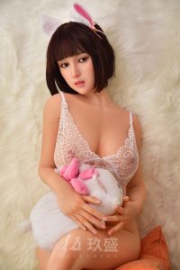 JiushengDoll 150cm4ft11 D-Cup Silikon Kopf Sex Puppe - Lily bei RosemaryDoll