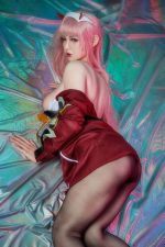 Zelex 165cm/5ft5 F-cup Silicone Sex Doll - Zero Two at rosemarydoll