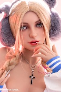 FunWest 159cm5ft2 A-cup TPE Sex Doll - Eudora en rosemarydoll