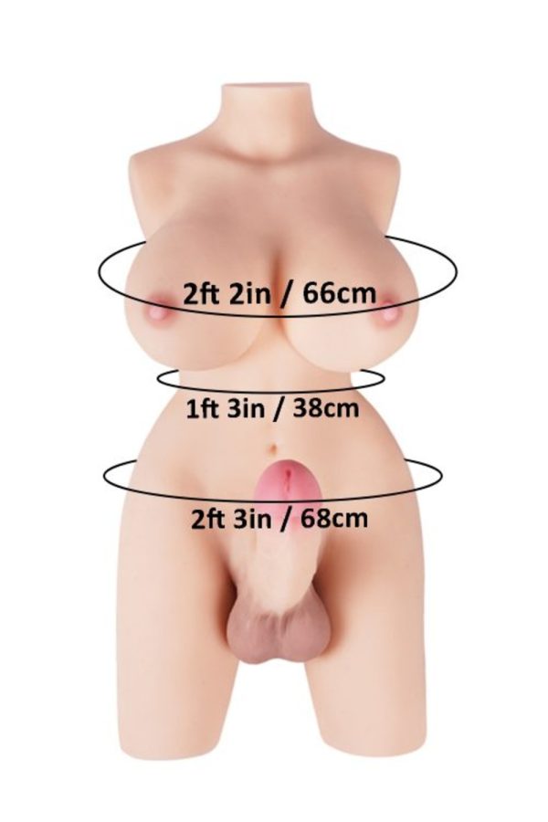 Tantaly 54cm/1ft9 19.8LB Big Penis Trans Sex Doll Torso – Sarina at rosemarydoll