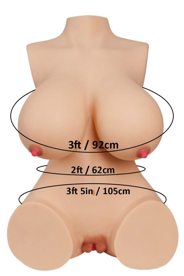 Tantaly 60cm/1ft12 K-cup TPE Sex Doll Torso - Nicole bei rosemarydoll