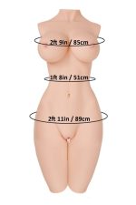 Tantaly 89cm/2ft11 54LB Anime Sex Puppe mit schlankem Körper - Aurora 2.0 bei rosemarydoll