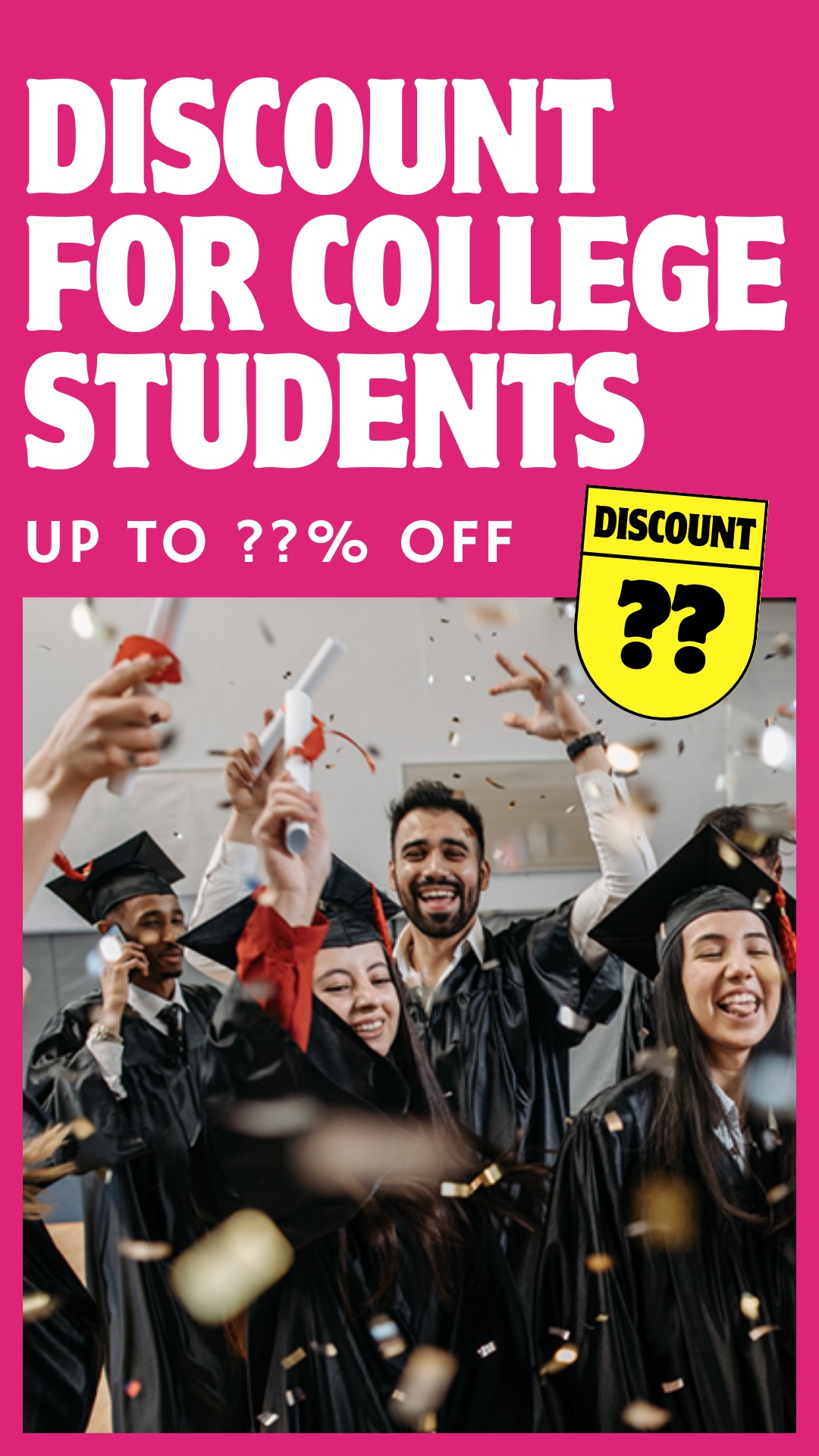 Student Special Discounts Banner