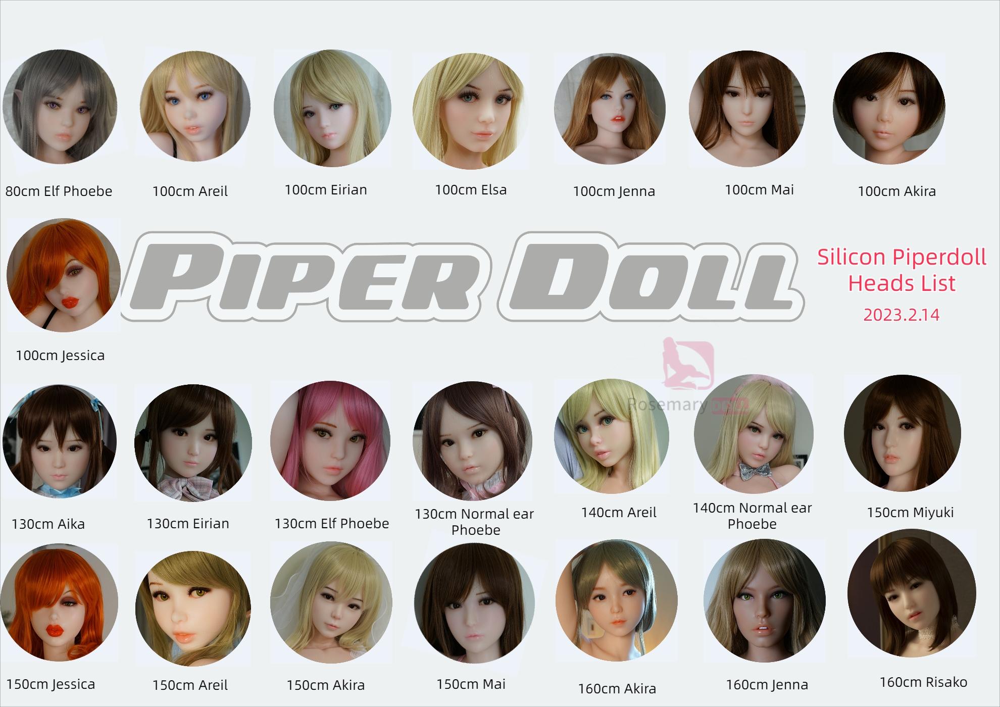 Lista de cabezales de silicona Piper