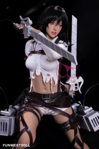 FunWest 159cm/5ft3 A-cup TPE Sex Doll - Chloe en rosemarydoll