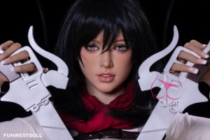 FunWest 159cm/5ft3 A-cup TPE Sex Doll - Chloe en rosemarydoll