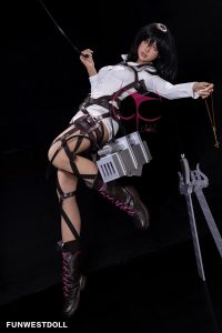 FunWest 159cm/5ft3 A-cup TPE Sex Doll - Chloe en rosemarydoll