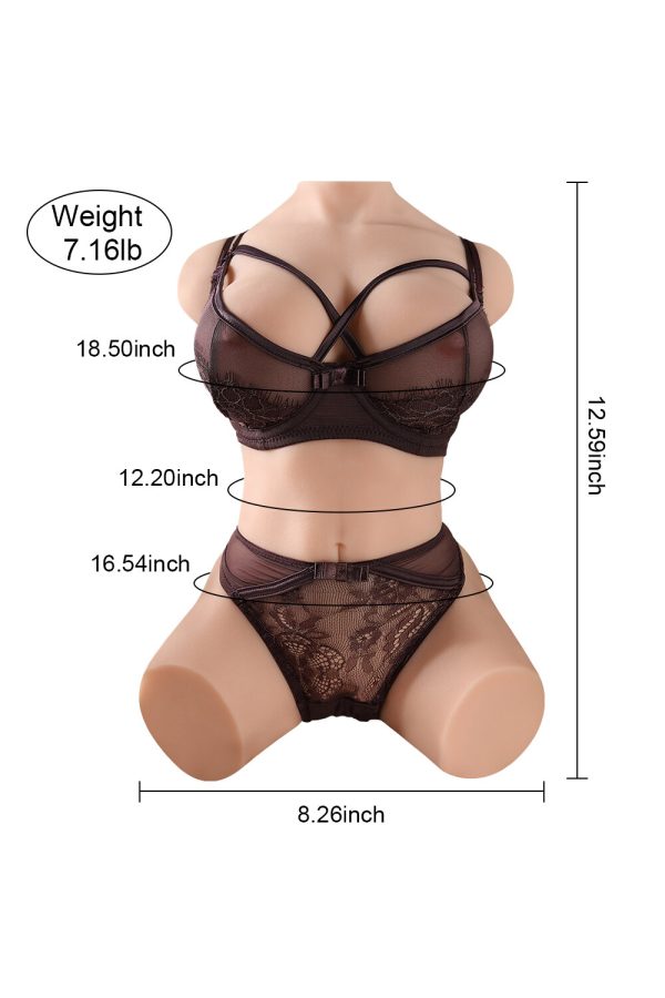 32cm/1ft1 7.2LB TPE Mini Sex Doll Torso - Vera en rosemarydoll