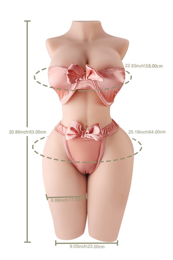 53cm/1ft9 20.9LB TPE Life-size Sex Doll Torso - Seite bei rosemarydoll