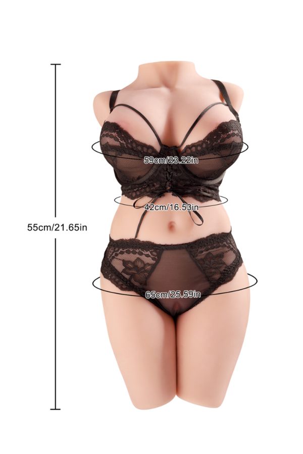 55cm/1ft10 20.3LB TPE lebensgroßer Sexpuppen-Torso - Maia 2 bei rosemarydoll