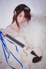 FUDOLL 148cm/4ft10 Silicone Head Doll - Mary at rosemarydoll