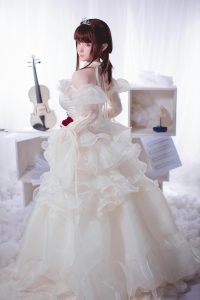 FUDOLL 148cm/4ft10 Silicone Head Doll - Mary at rosemarydoll