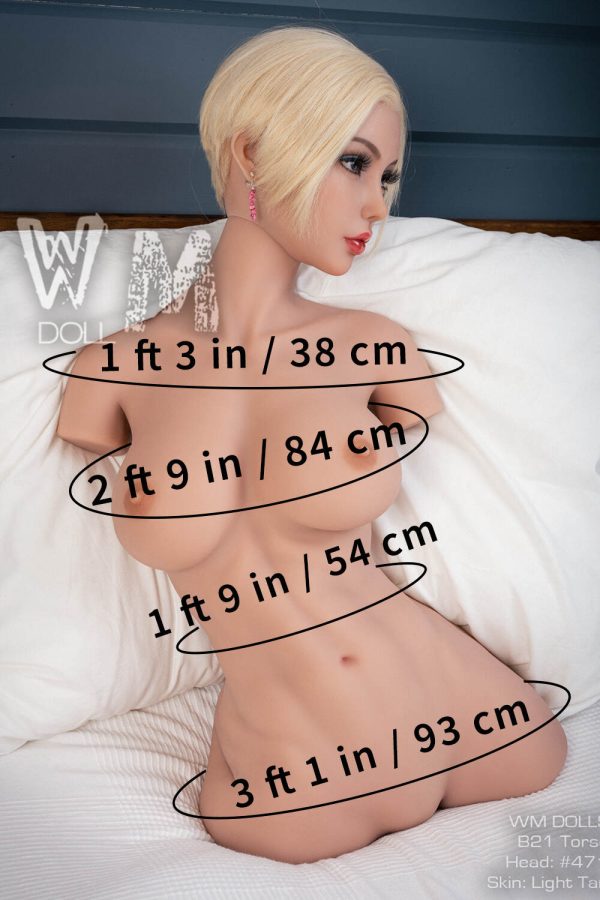 WM 82cm/2ft8 E-cup Torso TPE Sex Puppe - Ella Finn bei rosemarydoll