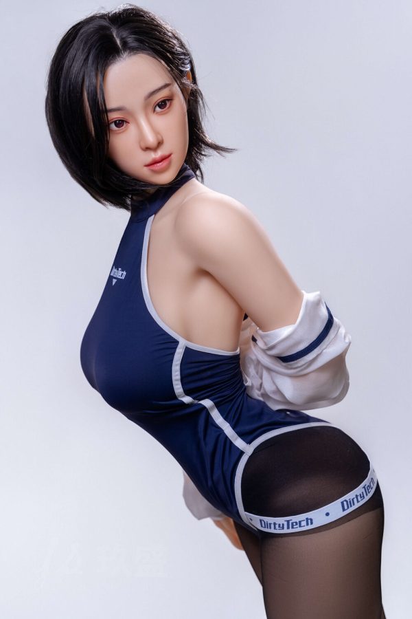 Jiusheng 155cm5ft1 F-cup Silicona Cabeza Sex Doll - Aki en rosemarydoll