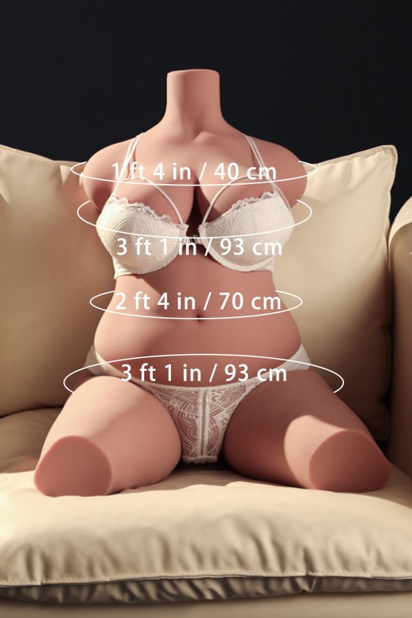 Climax 90cm/2ft11 G-Cup Weiblicher Torso TPE Sexspielzeug bei rosemarydoll