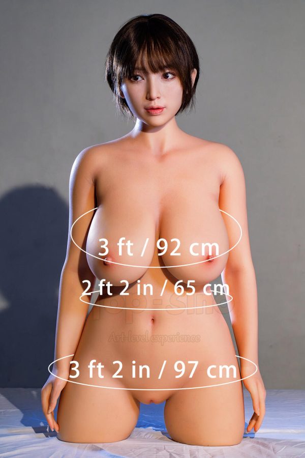 Top Sino 78cm/2ft7 H-Körbchen Torso Silikon Sex Puppe - Mikui bei rosemarydoll