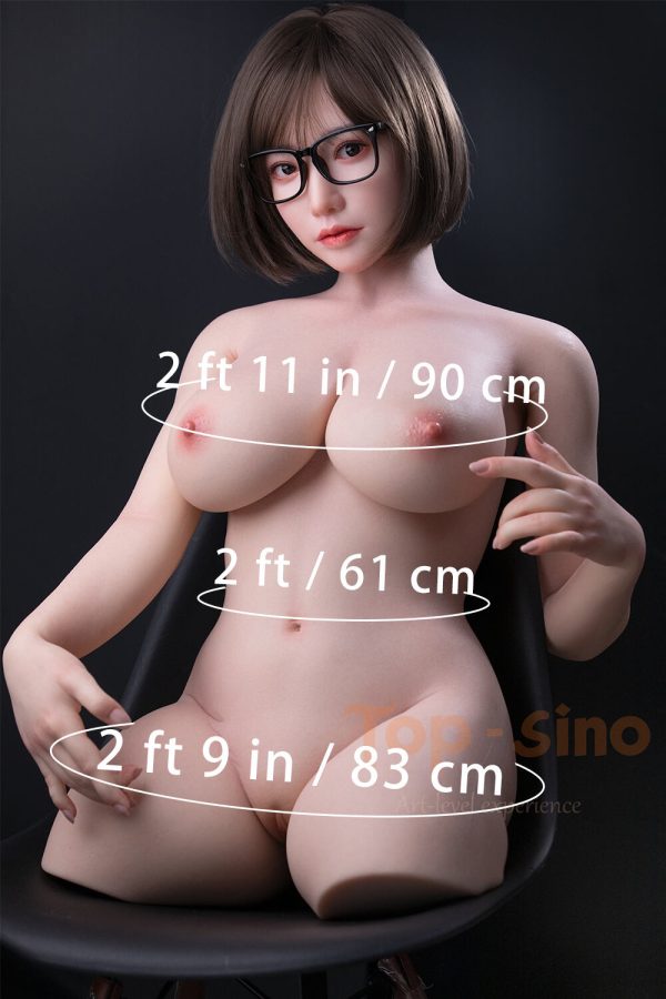 Top Sino 90cm/2ft11 F-Cup Torso Silikon Sex Puppe - Mimei bei rosemarydoll