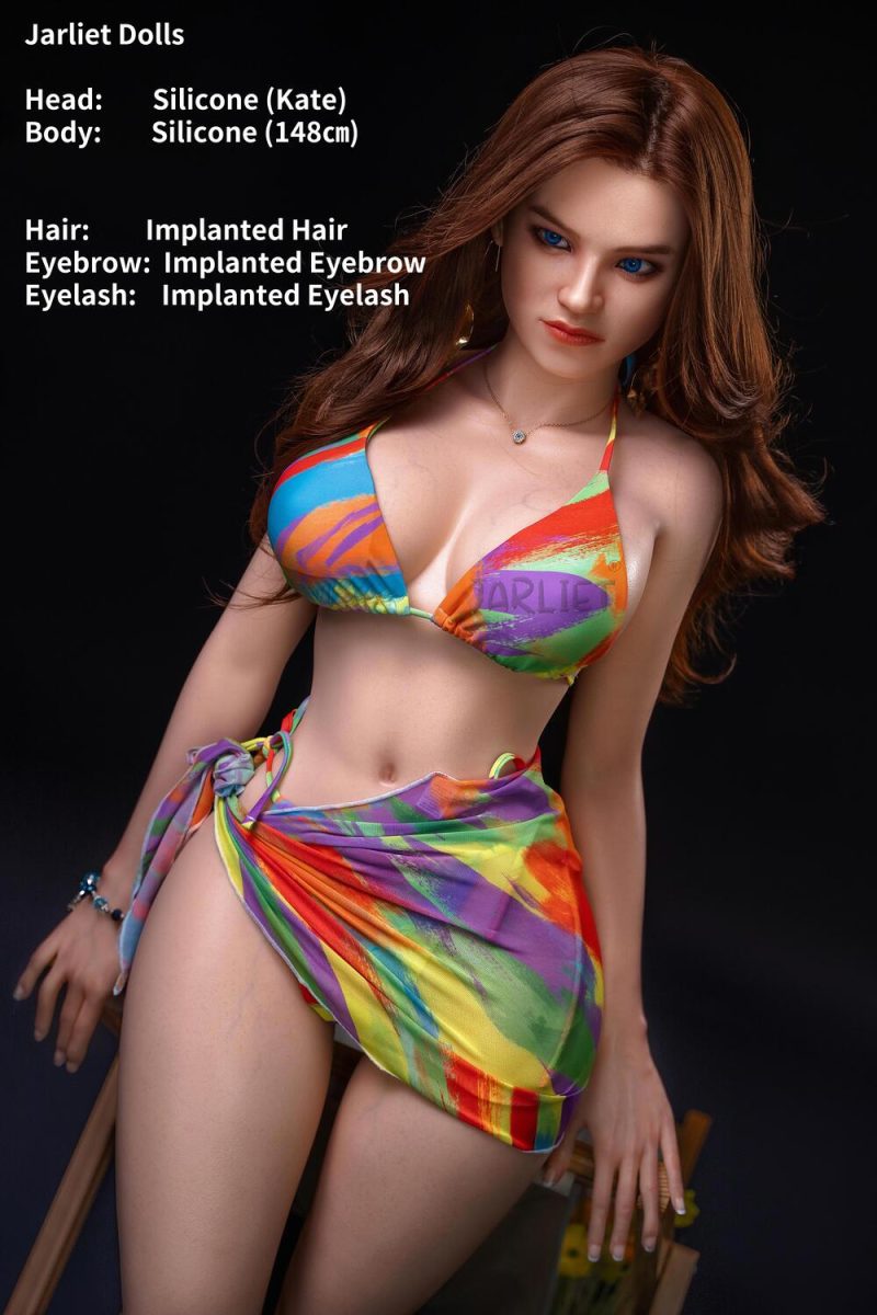 Jarliet 148cm/4ft10 E-cup Silicone Sex Doll - Kate at rosemarydoll