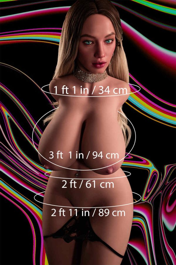 Climax 110cm/3ft7 66.1LB Silicone Head Sex Doll Torso - Sola en rosemarydoll