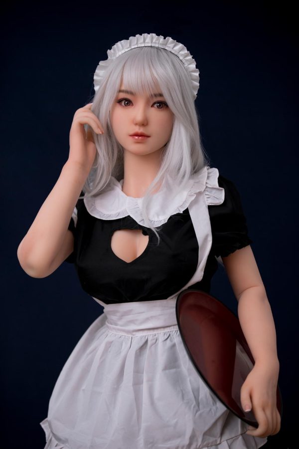 XY 148cm/4ft10 C-cup Silicona Cabeza Sex Doll - Maid at rosemarydoll