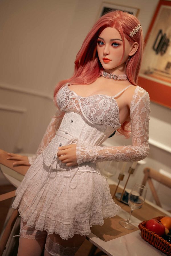 Rosretty 160cm/5ft3 C-Cup Silikon Kopf Sex Puppe - Penny Whit bei rosemarydoll