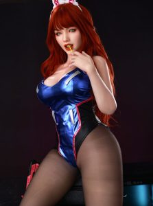 Orange in 165cm/5ft5 D-Cup Silikon Sex Puppe - Eve bei rosemarydoll