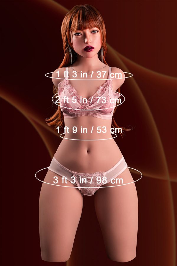 Climax 110cm/3ft7 64.6LB Silicone Head Sex Doll Torso - Polly at rosemarydoll