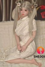 SHEDOLL 148cm/4ft10 C-cup Silicone Head Sex Doll - Luo Xiaoyi en rosemarydoll