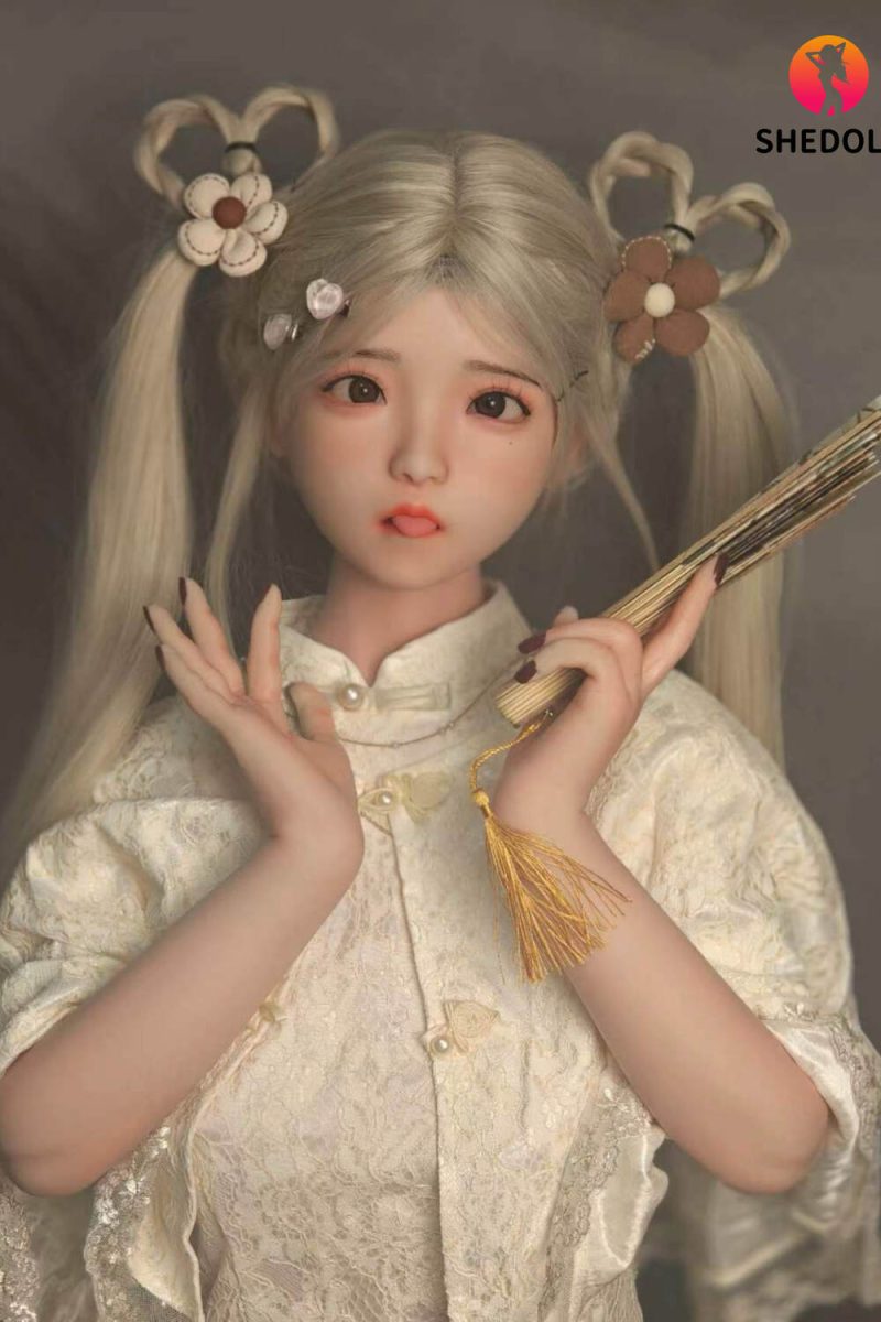 SHEDOLL 148cm/4ft10 C-cup Silicone Head Sex Doll - Luo Xiaoyi en rosemarydoll