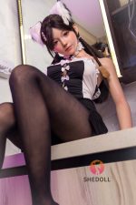 SHEDOLL 148cm/4ft10 C-cup Silicone Head Sex Doll - Xiyuan en rosemarydoll
