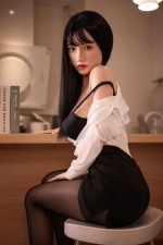 Naranja en 158cm/5ft2 D-cup Silicona Sex Doll - Haruna en rosemarydoll