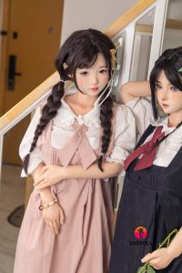 SHE 148cm4ft10 C-Cup Silikon Kopf Sex Puppe - Beizhi bei rosemaqrydoll
