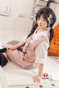 SHE 148cm4ft10 C-Cup Silikon Kopf Sex Puppe - Beizhi bei rosemaqrydoll