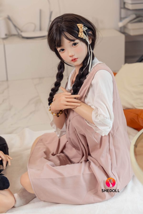 SHE 148cm4ft10 C-cup Silicona Cabeza Sex Doll - Beizhi en rosemaqrydoll