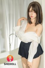 SHE 163cm5ft4 H-cup Silicone Head Sex Doll – April at rosemarydoll