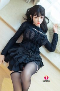SHE 163cm5ft4 H-cup Silicone Head Sex Doll - Qiangwei at rosemarydoll
