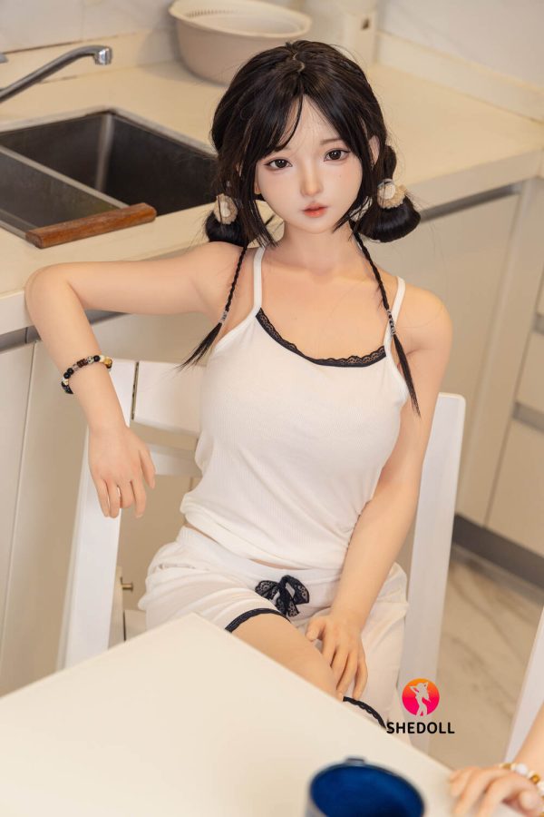 SHE 148cm4ft10 C-cup Silicona Cabeza Sex Doll - Nancy en rosemarydoll