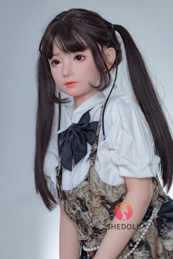 SHE 148cm4ft10 C-cup Silicona Cabeza Sex Doll - Xiaofu en rosemarydoll