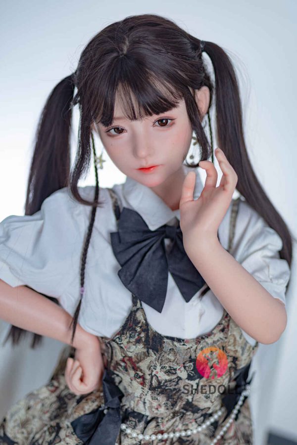 SHE 148cm4ft10 C-cup Silicona Cabeza Sex Doll - Xiaofu en rosemarydoll