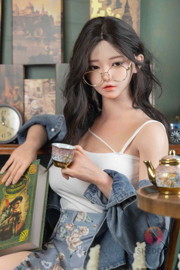 SHE 165cm5ft5 E-cup Silicona Cabeza Sex Doll - Jiang Xiaowan en rosemarydoll