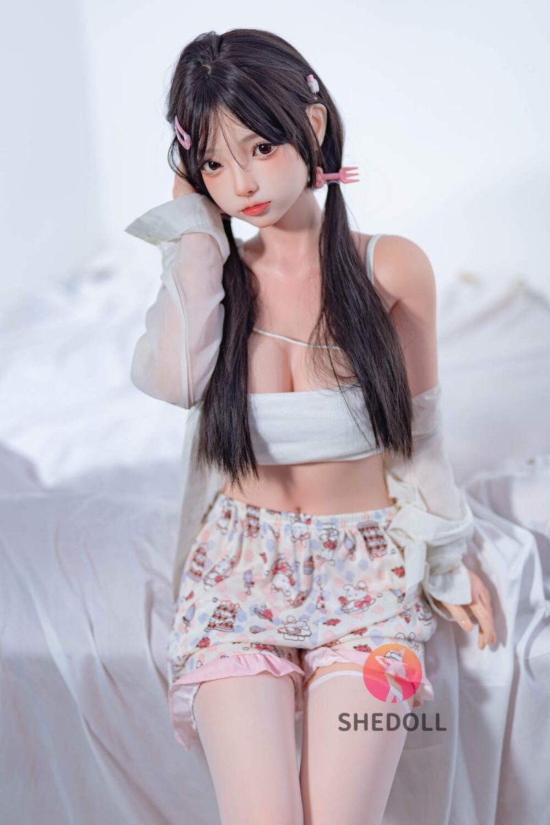 SHE 148cm4ft10 C-cup Silicona Cabeza Sex Doll - Luoyi en rosemarydoll
