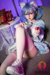 SHE 148cm4ft10 C-cup Silicona Cabeza Sex Doll - Duoduo en rosemarydoll