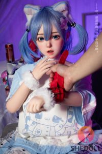 SHE 148cm4ft10 C-cup Silicona Cabeza Sex Doll - Duoduo en rosemarydoll
