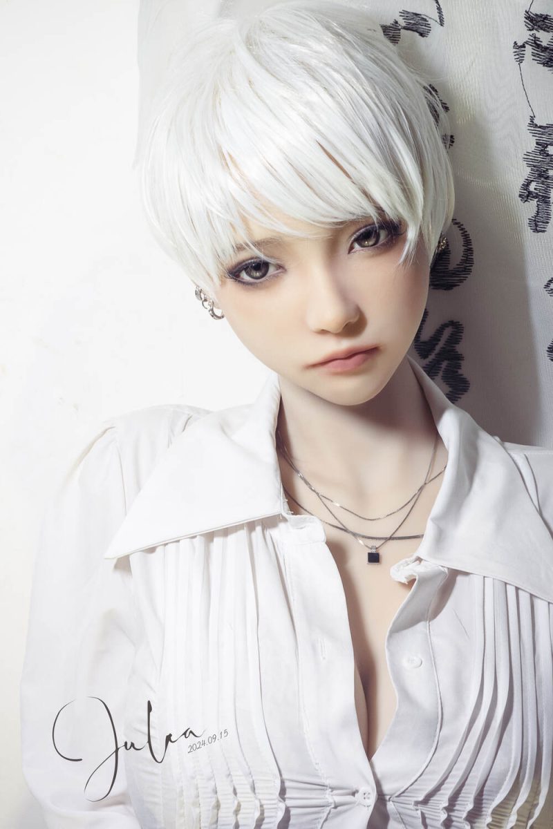 SHE 163cm5ft4 H-cup Silicona Cabeza Sex Doll - Achu en rosemarydoll