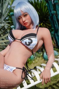 WM 175cm5ft9 B-cup Silicona Cabeza S-TPE Cuerpo Sex Doll - Weitta en rosemarydoll