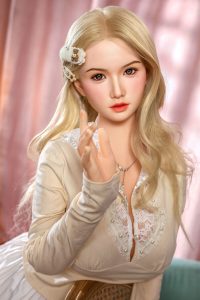 Orange en 160cm5ft3 G-cup Silicone Head Doll - Fuke à rosemarydoll