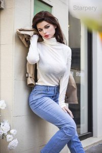 Starpery 171cm5ft7 D-cup Silicona Cabeza Sex Doll - Christina en rosemarydoll