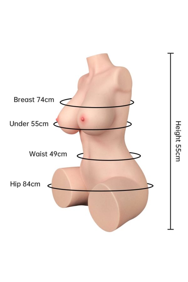 LoveNestle 55cm1ft10 Mini Sex Doll Big Boobs Sex Doll Torso – Aiko at rosemarydoll