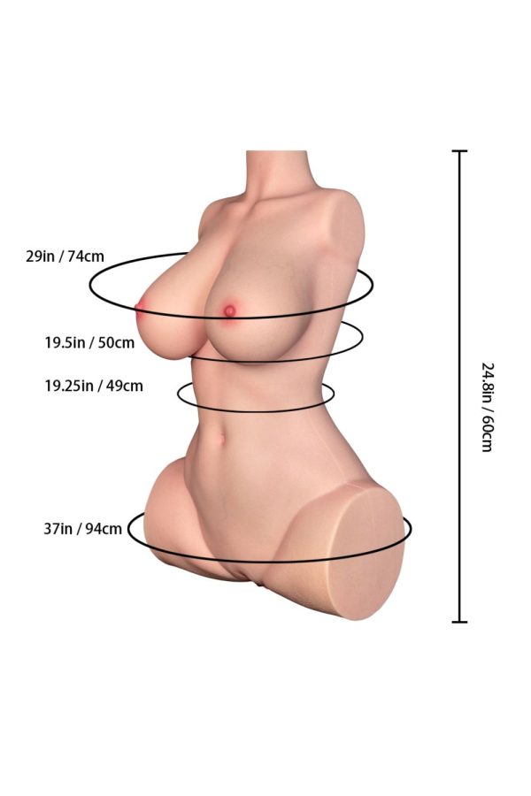 LoveNestle 63cm2ft1 Mini Sex Doll Big Boobs Sex Doll Torso – Jesscia at rosemarydoll